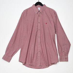 Brooks Brothers Regent Fit Supima Cotton Button Down Shirt Men’s XL Red